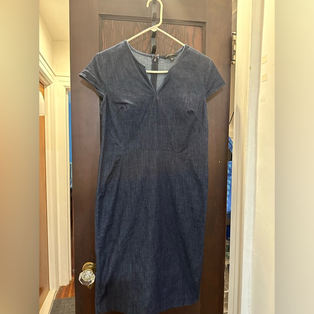 Banana Republic Denim Sheath Dress Size 8